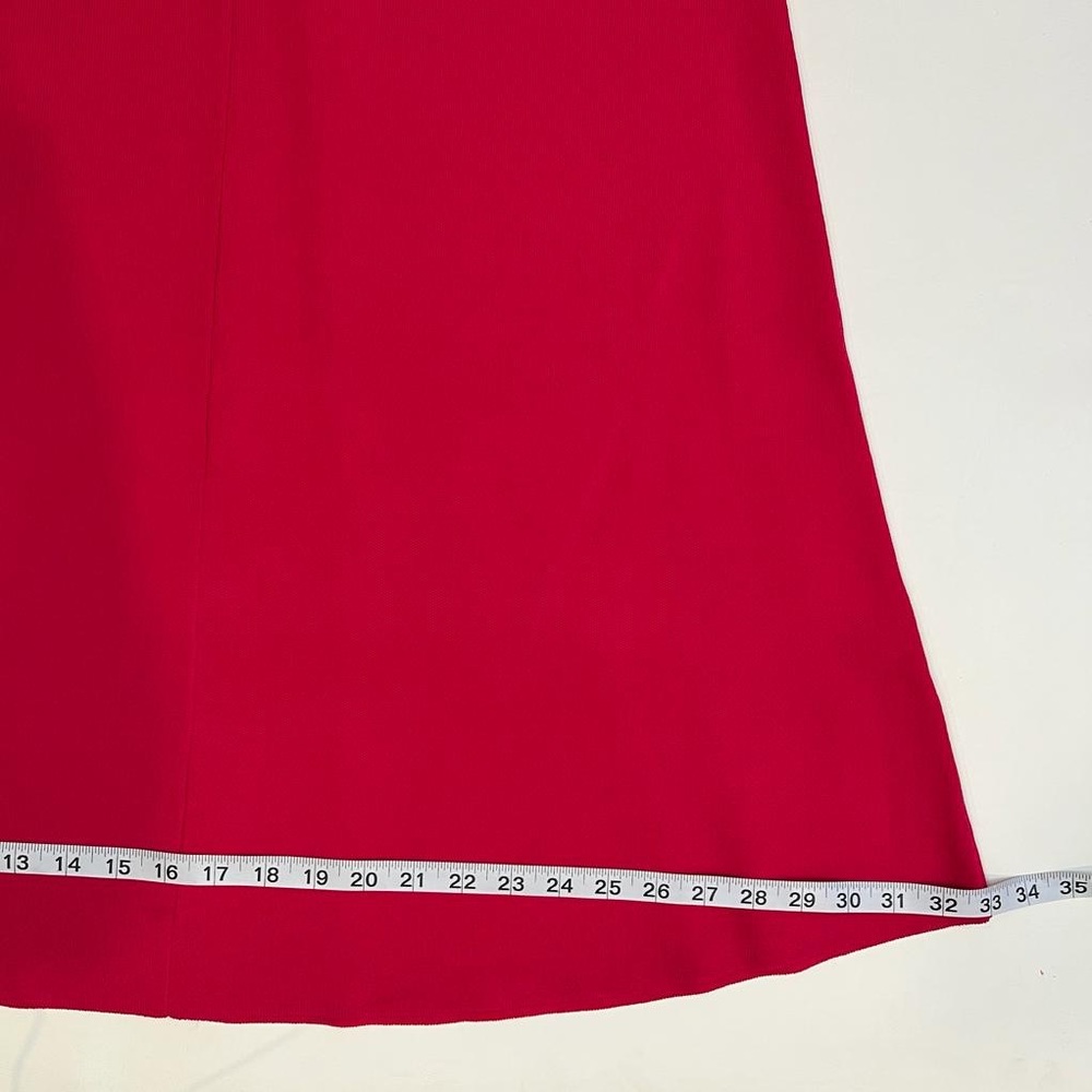 NWT ZARA Strapless Fuchsia Knit Midi Tube Dress Straight Neck 6873/013 SMALL - Picture 6 of 10